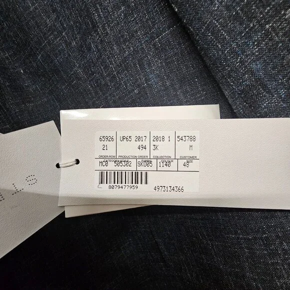 Stella McCartney 38R Blue Solid 3-Button Sport Coat Blazer Jacket T240 - Picture 11 of 11